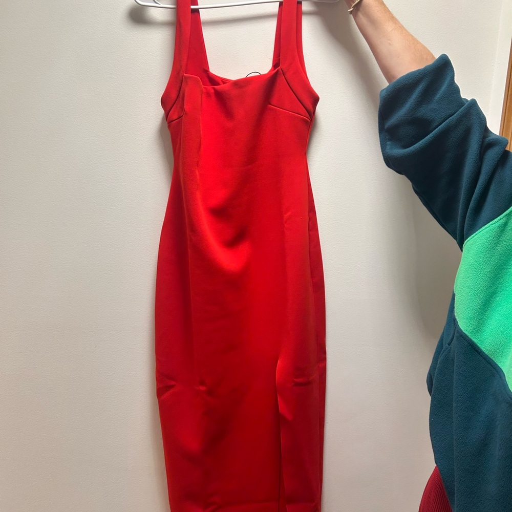 Princess Polly Vibrant Red Midi Dress